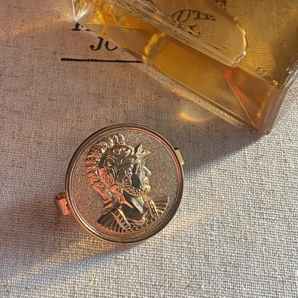 Vintage Napier Roman Coin style scarf ring pin - Picture 10 of 11